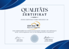 Blaues Minimalistisches Zertifikat
